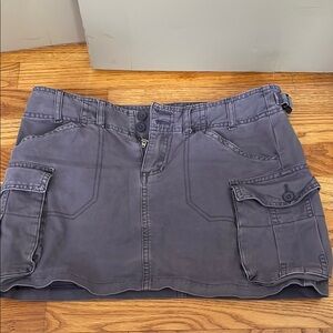 Gray Cargo Mini Skirt Brandy Melville